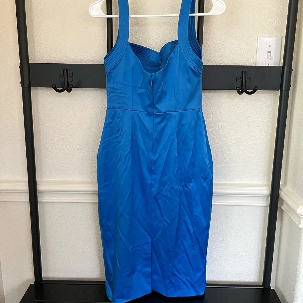 KAREN MILLEN | Satin Sheath Dress | Size 6